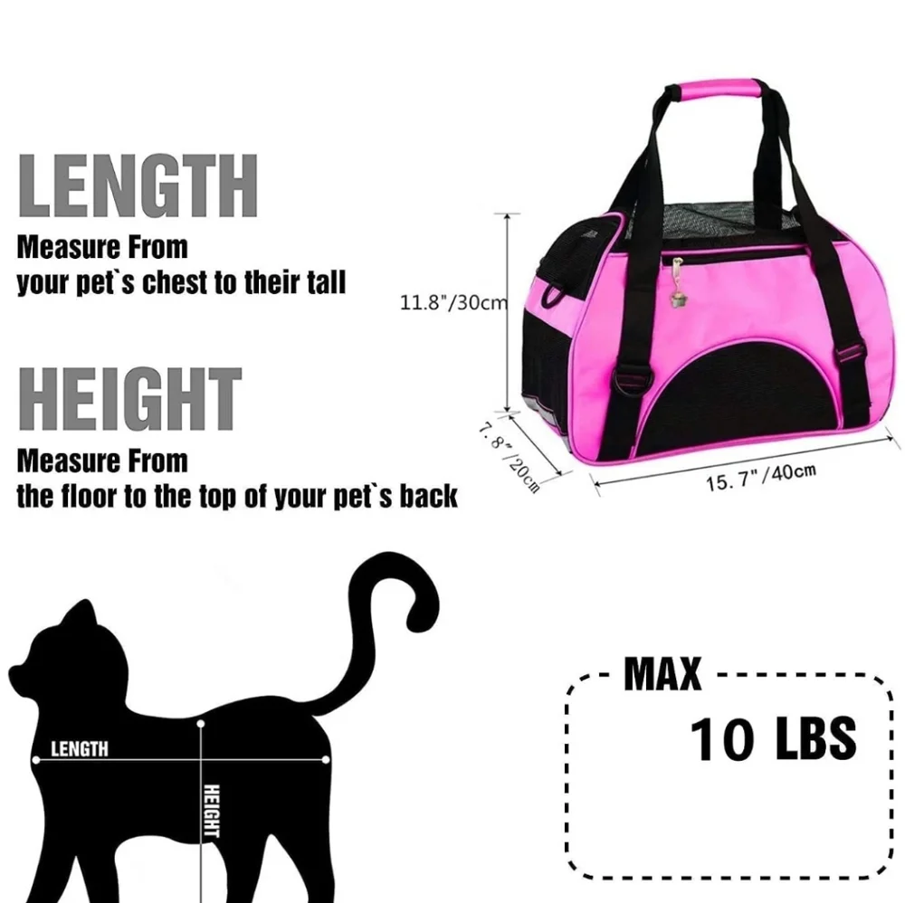 Zanesun Cat Carrier Portable and Foldable (Set of 2)